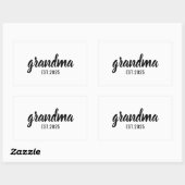 Best Grandma Ever | Happy Grandparents Day Cute 長方形シール (シート)