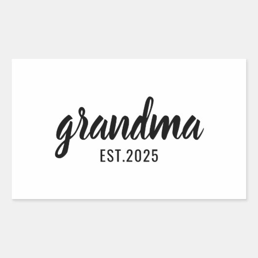 Best Grandma Ever | Happy Grandparents Day Cute 長方形シール (正面)