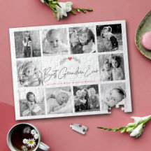 Best Grandma Ever Modern Script 10 Photo Collage