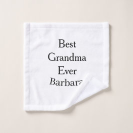 Best Grandma ever name date simple mothers day min ウォッシュタオル