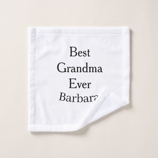 Best Grandma ever name date simple mothers day min ウォッシュタオル (ウォッシュタオル)