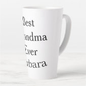 Best Grandma ever name date simple mothers day min カフェラテマグ (右アングル)