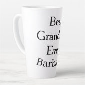 Best Grandma ever name date simple mothers day min カフェラテマグ (左アングル)