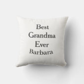Best Grandma ever name date simple mothers day min クッション (裏面)