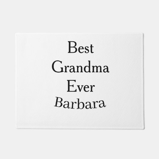 Best Grandma ever name date simple mothers day min ドアマット (正面)