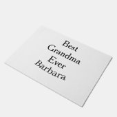 Best Grandma ever name date simple mothers day min ドアマット (アングル)