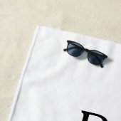 Best Grandma ever name date simple mothers day min ビーチタオル (インサイチュ)