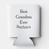 Best Grandma ever name date simple mothers day min 缶クーラー (裏面)