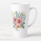 Best Grandma Ever Personalized カフェラテマグ (右)