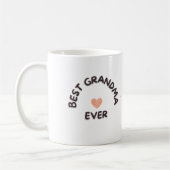 Best Grandma Ever Personalized コーヒーマグカップ (左)