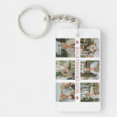 Best Grandma Ever Photo Collage – Gift with Hearts キーホルダー (正面)