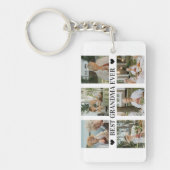 Best Grandma Ever Photo Collage – Gift with Hearts キーホルダー (正面)