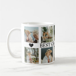 Best Grandma Ever Photo Collage – Gift with Hearts コーヒーマグカップ