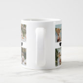 Best Grandma Ever Photo Collage – Gift with Hearts ジャンボコーヒーマグカップ (裏面)