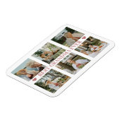 Best Grandma Ever Photo Collage – Gift with Hearts マグネット (左側)