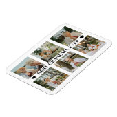 Best Grandma Ever Photo Collage – Gift with Hearts マグネット (左側)
