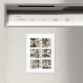 Best Grandma Ever Photo Collage – Gift with Hearts マグネット (インサイチュ (食洗機))