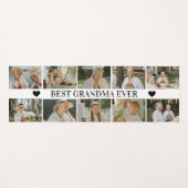 Best Grandma Ever Photo Collage – Gift with Hearts ヨガマット (正面(横))