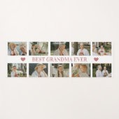 Best Grandma Ever Photo Collage – Gift with Hearts ヨガマット (正面(横))