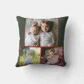 Best Grandma Ever Rustic Deer Winter Scene Photo クッション (裏面)