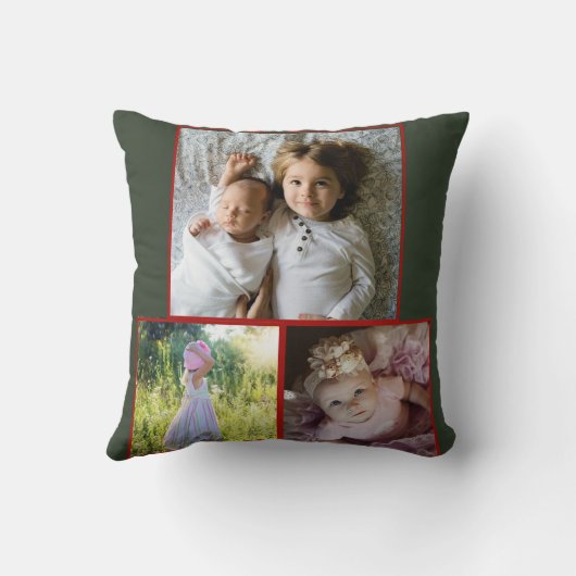 Best Grandma Ever Rustic Deer Winter Scene Photo クッション (裏面)