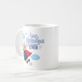 "Best Grandma Ever" Superhero Grandma Gift  コーヒーマグカップ (正面左)