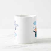 "Best Grandma Ever" Superhero Grandma Gift  コーヒーマグカップ (中央)