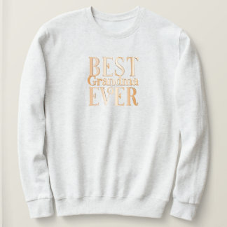 Best Grandma Ever sweatshirt Typography family app スウェットシャツ