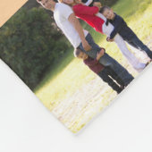 Best Grandma Family Photo Collage フリースブランケット (角)