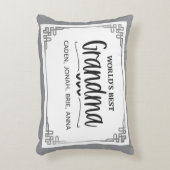 Best Grandma Gift! Personalized アクセントクッション (正面(垂直))