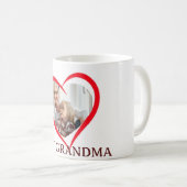 Best Grandma Personalized Own Photo Mug コーヒーマグカップ (正面右)
