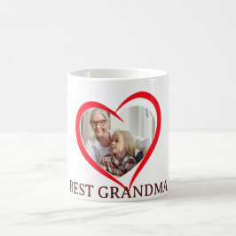 Best Grandma Personalized Own Photo Mug コーヒーマグカップ