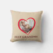 Best Grandma Personalized Throw Pillow Gift クッション (正面)