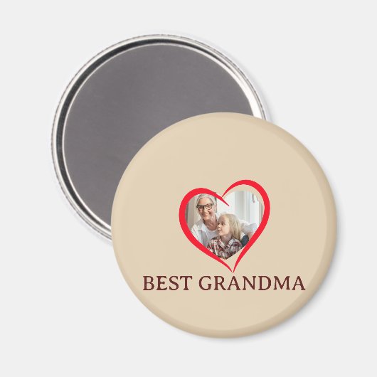 Best Grandma Personalized Unique Magnet Gift マグネット (正面/裏面)