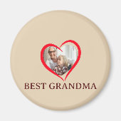 Best Grandma Personalized Unique Magnet Gift マグネット (正面)
