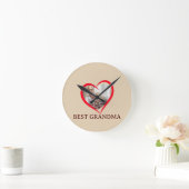 Best Grandma Personalized Wall Clock Gift ラウンド壁時計 (ホーム)