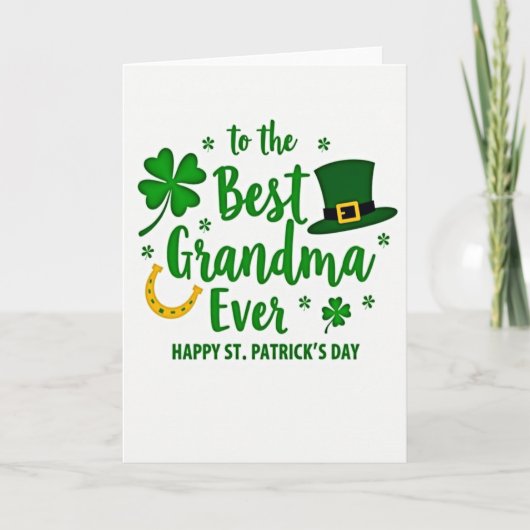 Best Grandma St Patricks Day Card カード (正面)