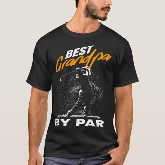 best grandpa by par  fathers day golf tシャツ (正面)