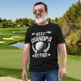 Best Grandpa By par Funny Golfer Grandpa Tシャツ