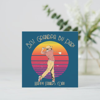 Best Grandpa by Par Golf Father’s Day Design シーズンカード
