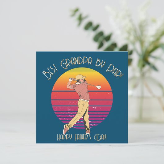 Best Grandpa by Par Golf Father’s Day Design シーズンカード (スタンド正面)
