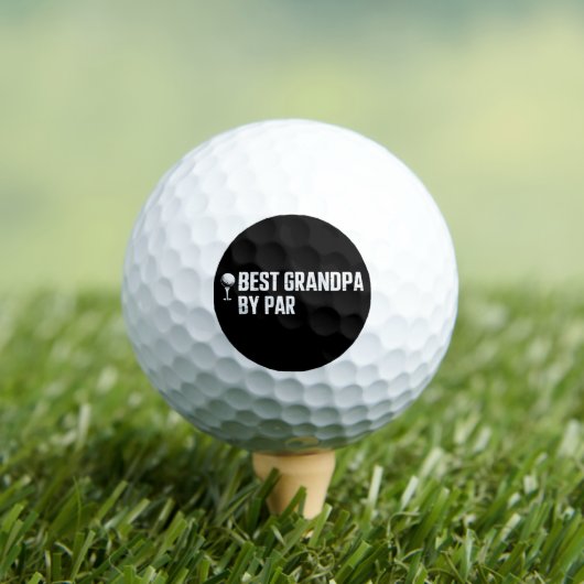 Best Grandpa by Par Golf Gift Humor Sarcasm Funny  ゴルフボール (インサイチュ 木)