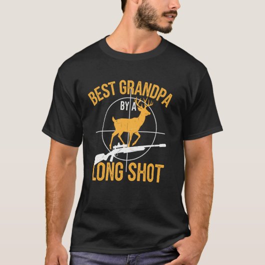 Best Grandpa Dad Buck Deer Hunter Grandfather Funn Tシャツ (正面)