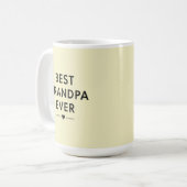 Best grandpa ever  コーヒーマグカップ (正面左)