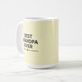 Best grandpa ever  コーヒーマグカップ (正面左)