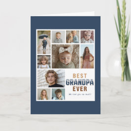 Best Grandpa Ever 10 Photo Collage  カード