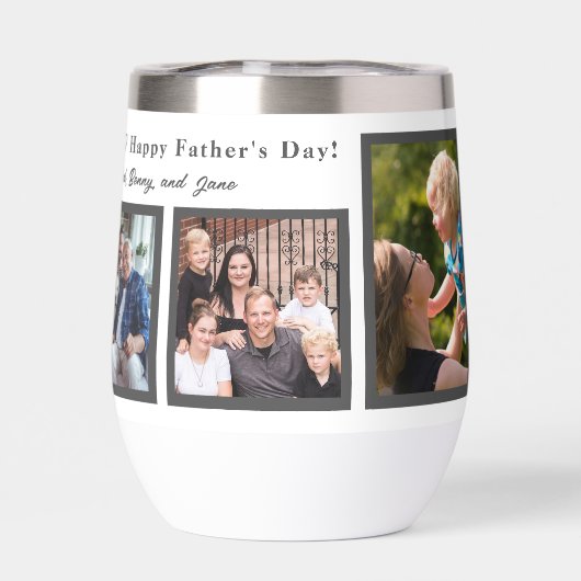 Best Grandpa Ever 5 photo collage personalized (背面)