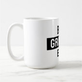 Best grandpa ever black and white Mug コーヒーマグカップ (左)