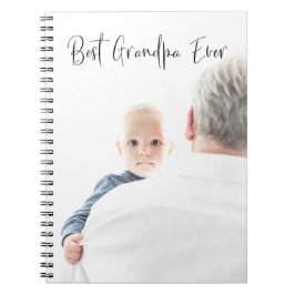 Best Grandpa Ever Custom Photo Script Modern ノートブック