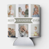 Best Grandpa Ever | Custom Photos Can Cooler  缶クーラー (裏面)
